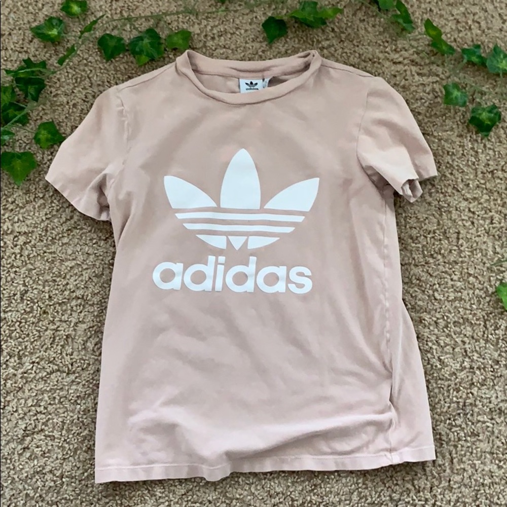 adidas pink top